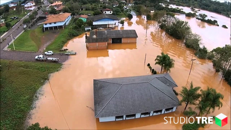 Foto Enchente Câmara Vista de Cima em 2014